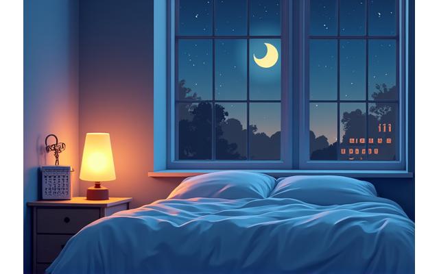 Ilustrație calendar cu evenimente evidențiate pentru optimizarea somnului și relaxare